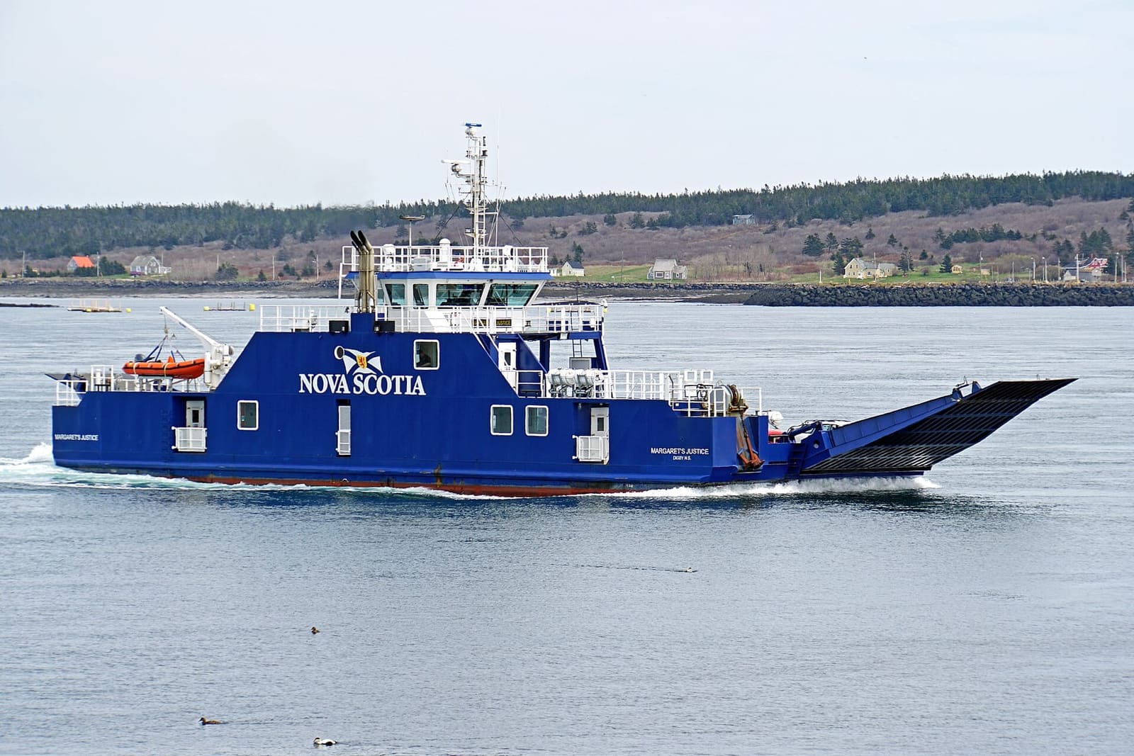 Highway 217 down Digby Neck — two short ferry crossings separate Digby from Westport.