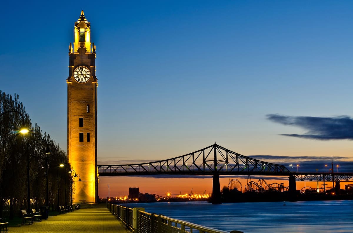 The Old Port of Montréal on the St. Lawrence on a summer afternoon