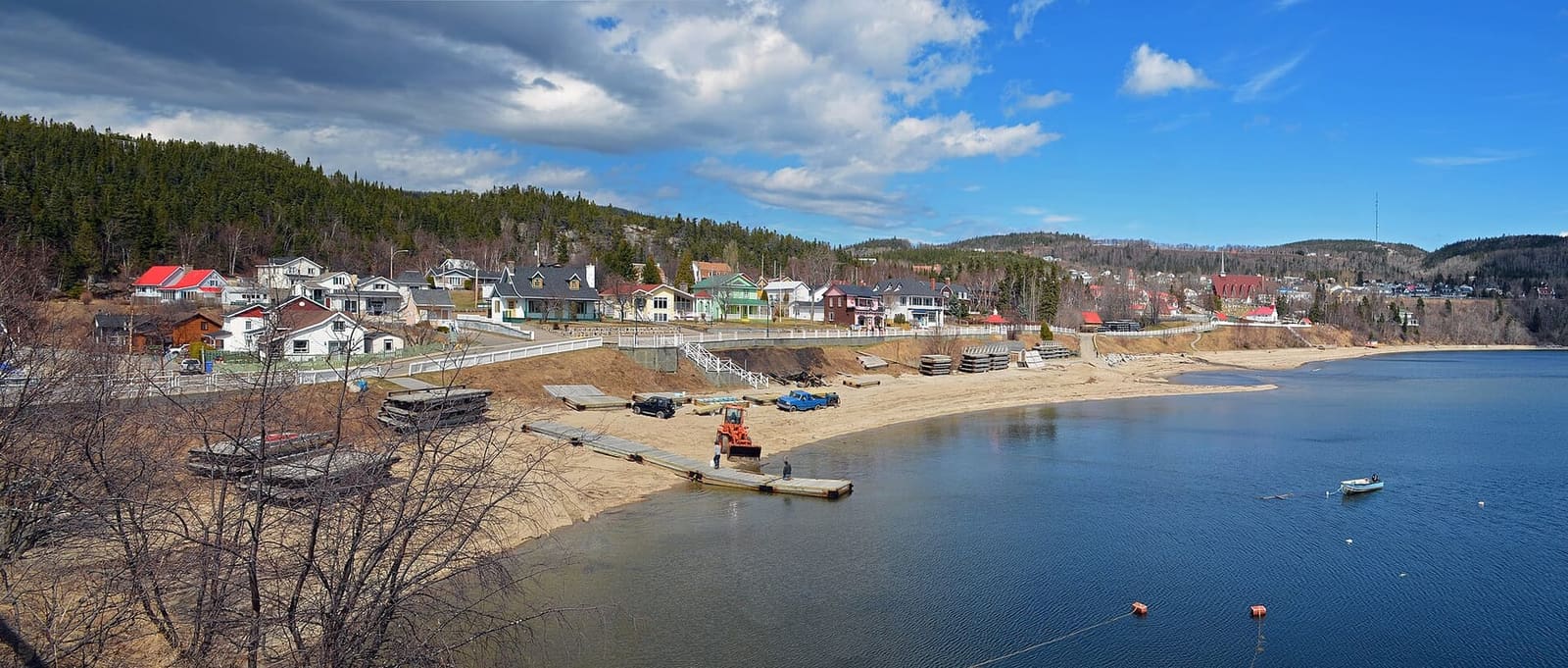 Tadoussac bay: belugas year-round, blue whales in late summer, and the nearest whales to central Canada.