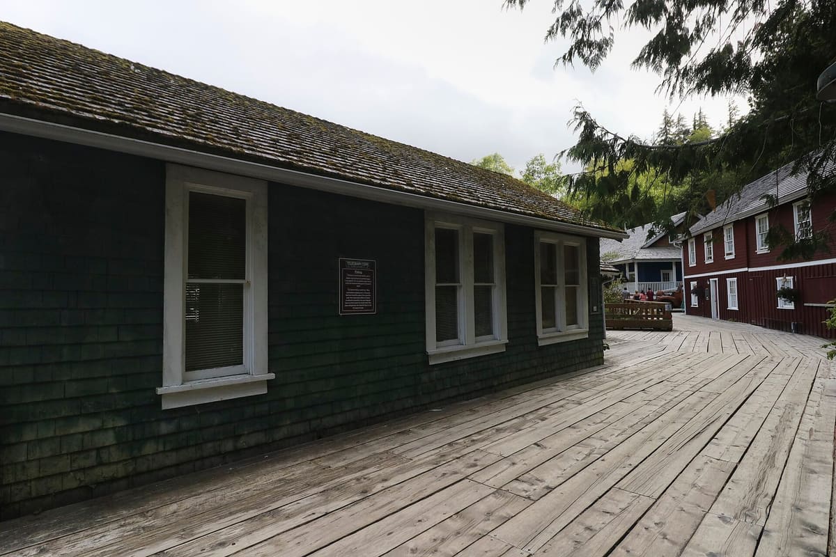 The historic boardwalk village at Telegraph Cove on northern Vancouver Island