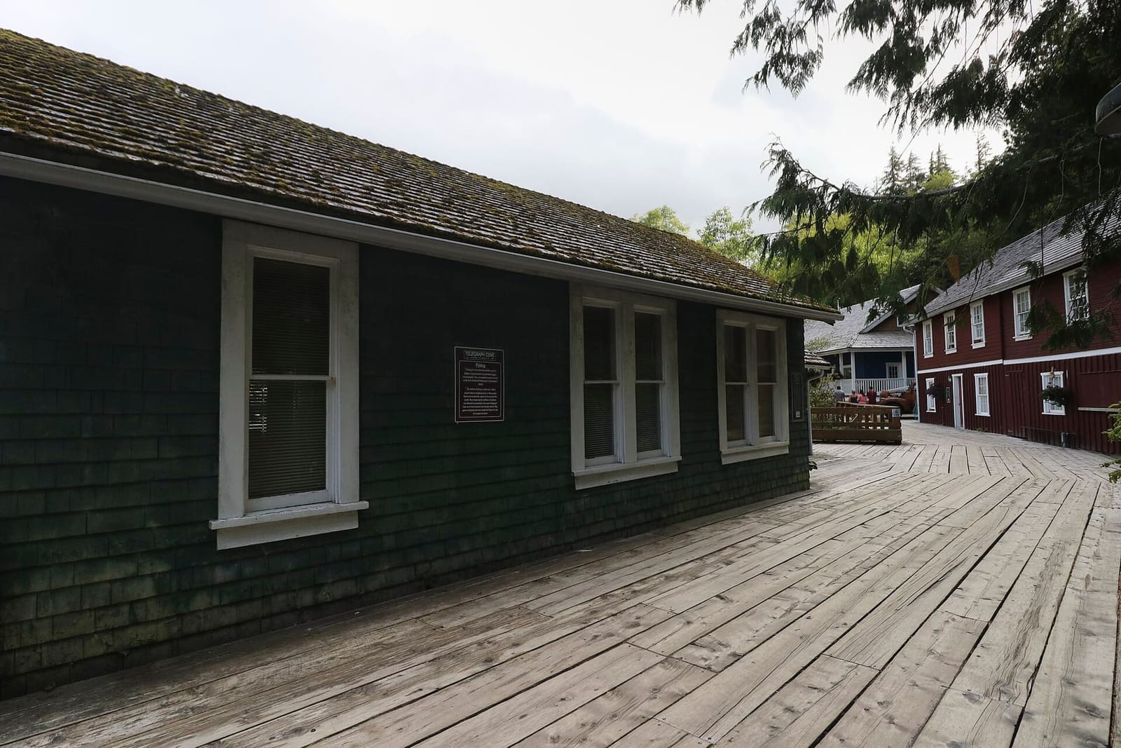 Telegraph Cove: a village of about 20 residents where one company's lease decided who runs the boats.