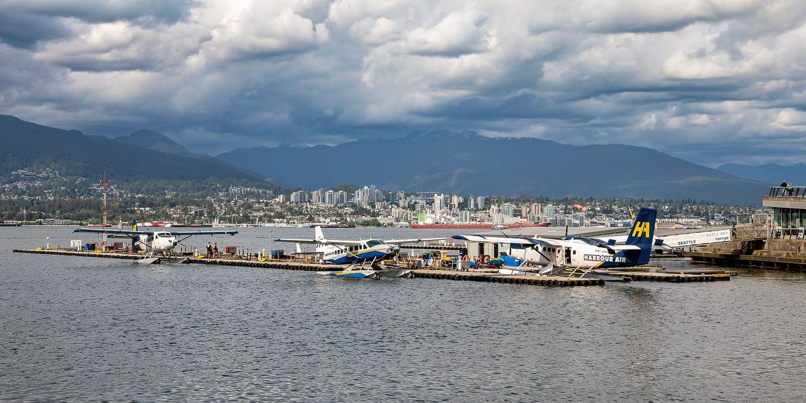 Tofino harbour, where Jamie's covered cruisers and zodiacs tie up on Campbell Street