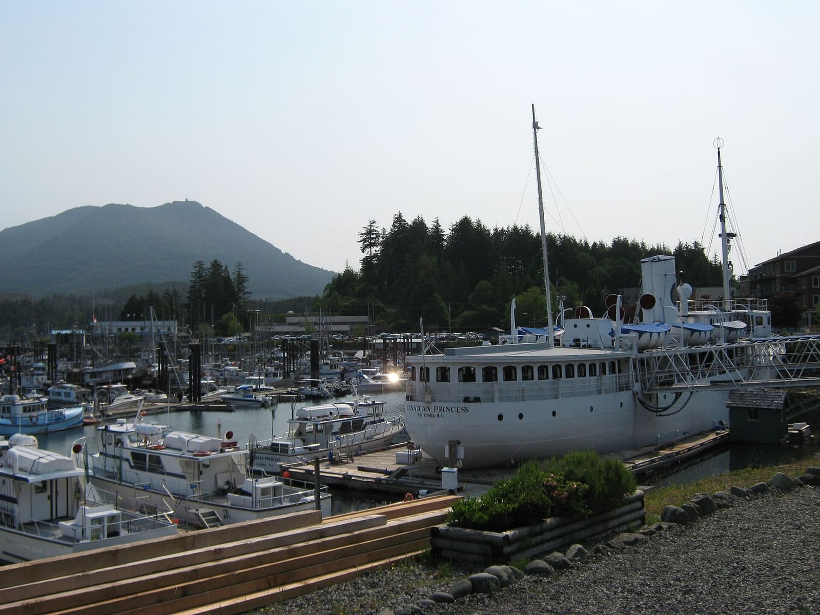 Ucluelet harbour, base for the Barkley Sound half of Jamie's operation
